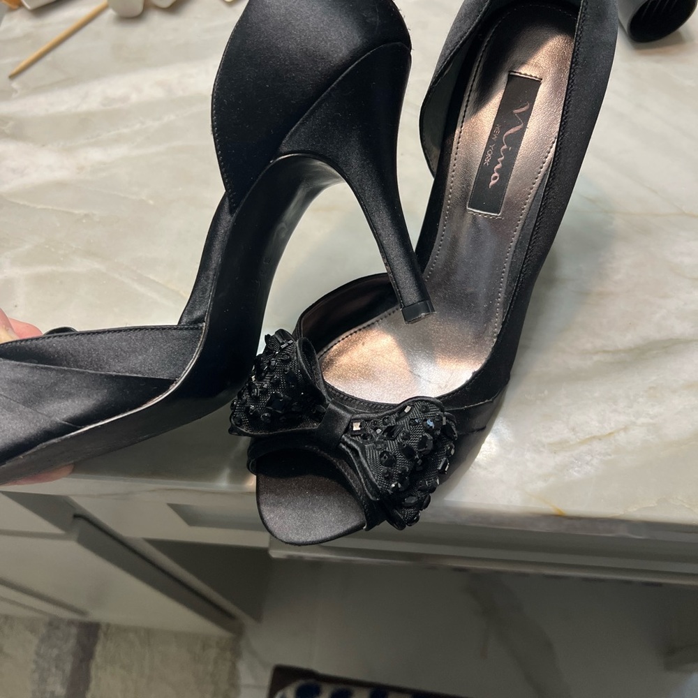 Nina black elegant heel 10